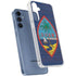 Guam Flag Dark Wood Galaxy S24 Clear Case